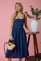 Country Love Denim Dress - Golden Hour BoutiqueMidi Dresses