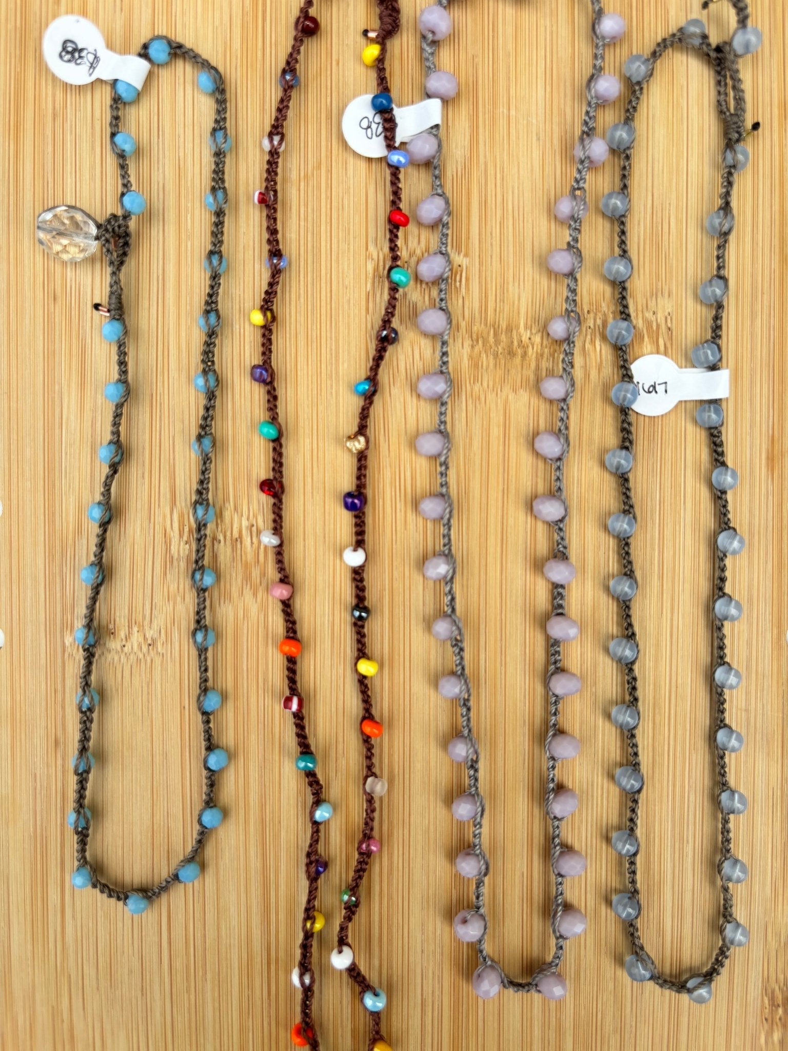 Crochet Beaded Necklace - Golden Hour Boutique