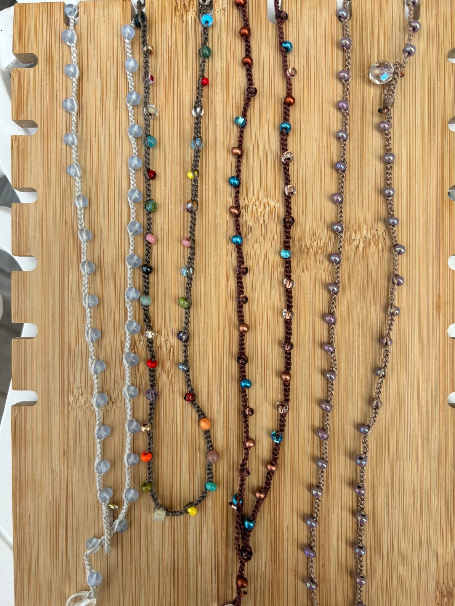 Crochet Beaded Necklace - Golden Hour Boutique