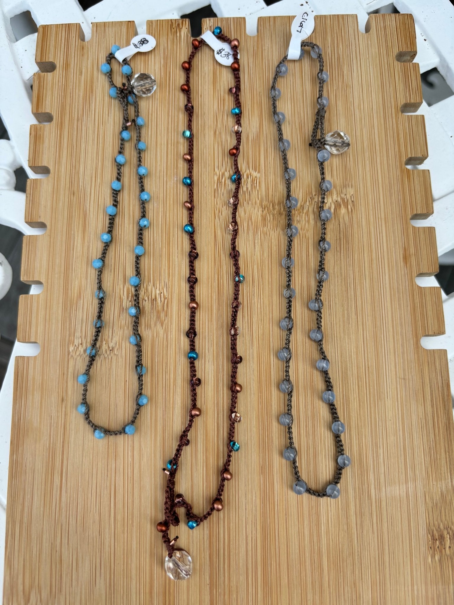 Crochet Beaded Necklace - Golden Hour Boutique