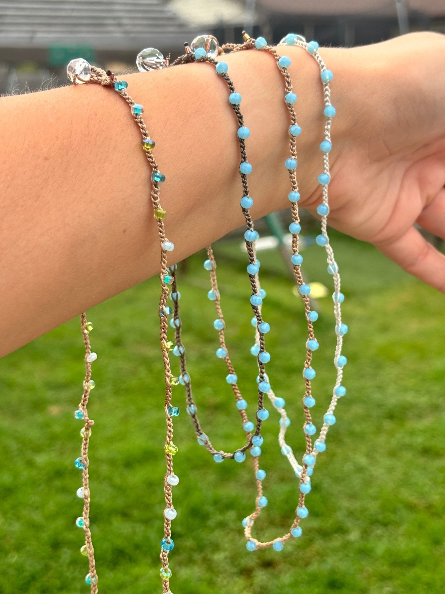Crochet Beaded Necklace - Golden Hour Boutique