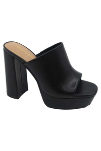 Divinity Block Platform Mule Heels