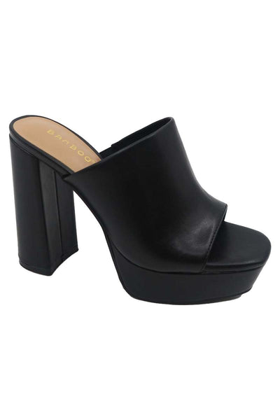 Divinity Block Platform Mule Heels
