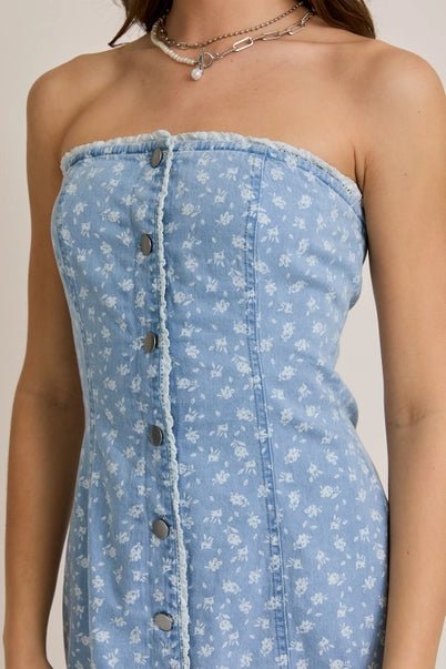 Denim Days Mini Dress - Golden Hour BoutiqueMini Dresses