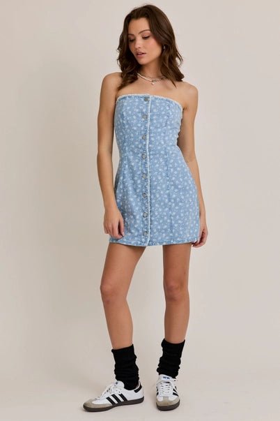 Denim Days Mini Dress - Golden Hour BoutiqueMini Dresses