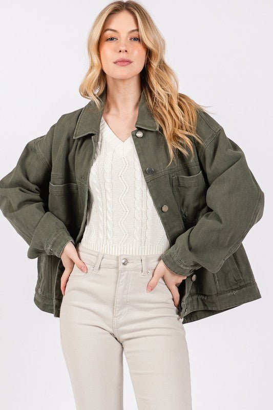 Desert Horizon Denim Jacket - Golden Hour BoutiqueJackets