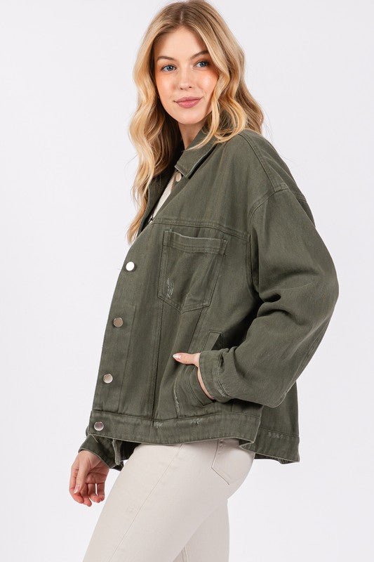 Desert Horizon Denim Jacket - Golden Hour BoutiqueJackets