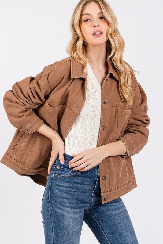 Desert Horizon Denim Jacket - Golden Hour BoutiqueJackets