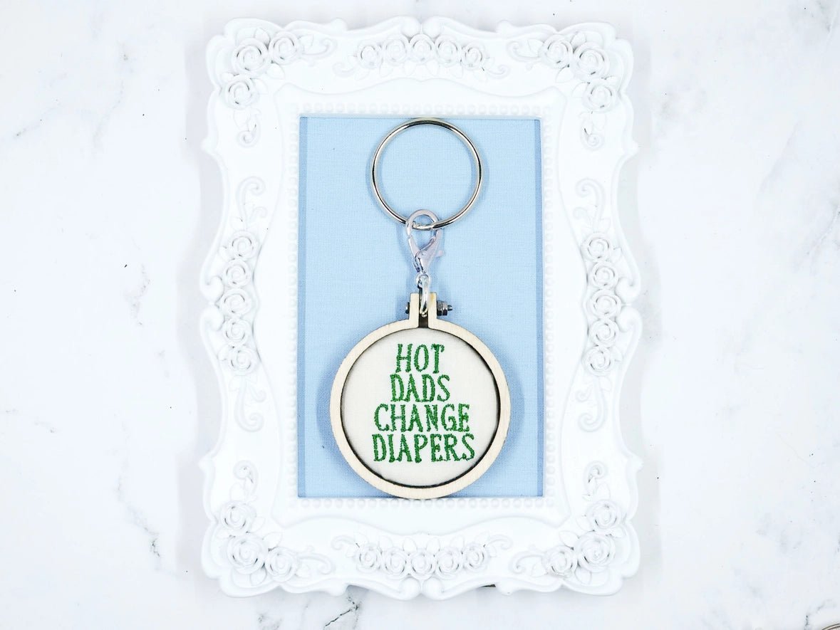 Embroidered Dad Keychains - Golden Hour BoutiqueGifts