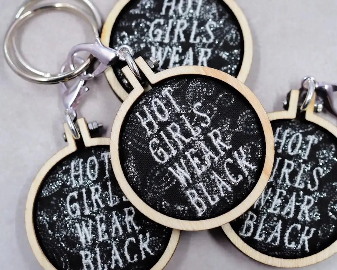 Embroidered Edgy Keychains - Golden Hour BoutiqueGifts