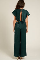 Emerald Flow Wide Leg Pants - Golden Hour BoutiquePants