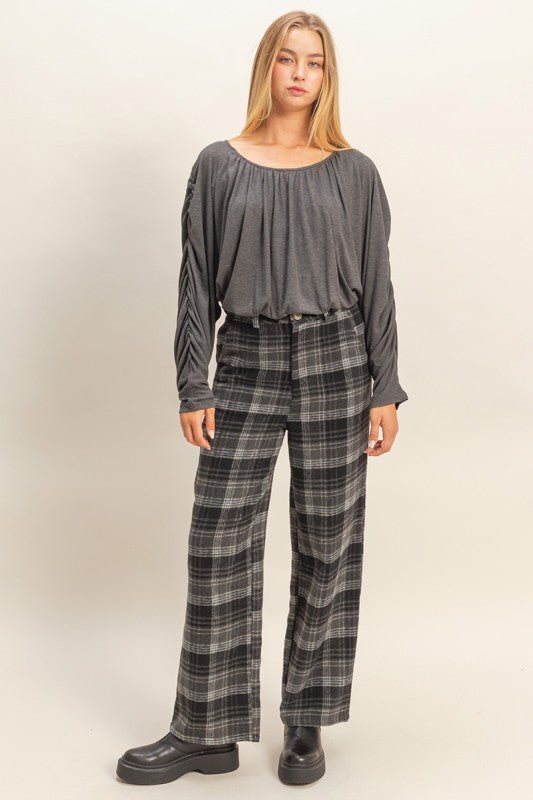 Everyday Edge Plaid Pants - Golden Hour BoutiquePants