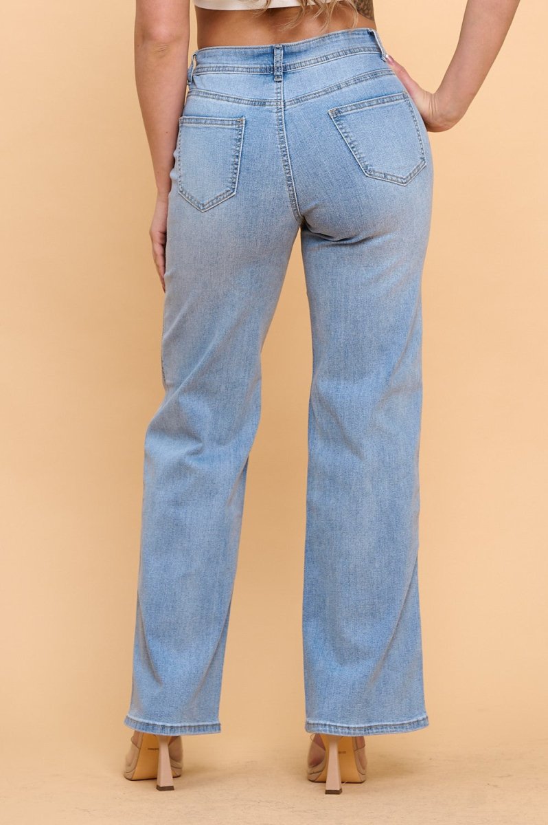 Everyday Light Straight Denim Jeans - Golden Hour BoutiqueJeans