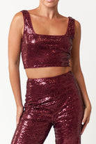 Festive Glow Sequin Pants - Golden Hour Boutique