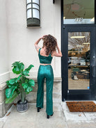 Festive Glow Sequin Pants - Golden Hour Boutique