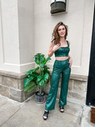 Festive Glow Sequin Pants - Golden Hour Boutique