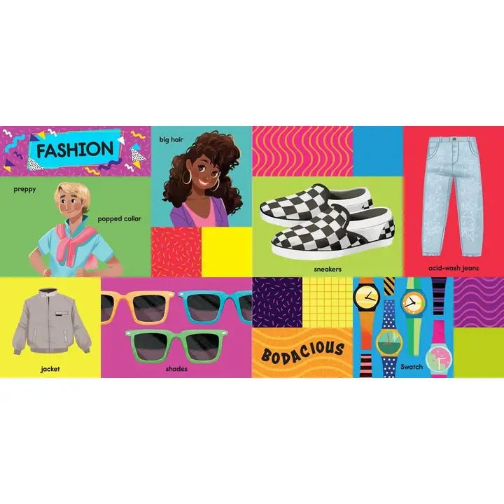 First 100 Words from the 1980s Book - Golden Hour Boutique