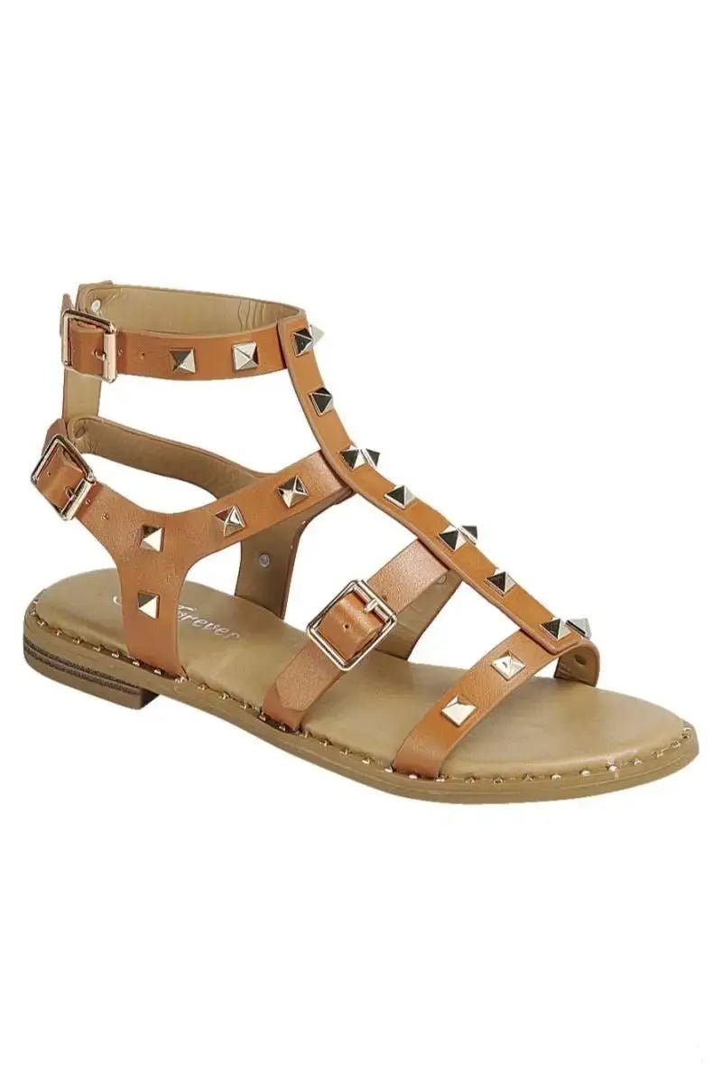 Follow Me Studded Sandals - Golden Hour BoutiqueSandals
