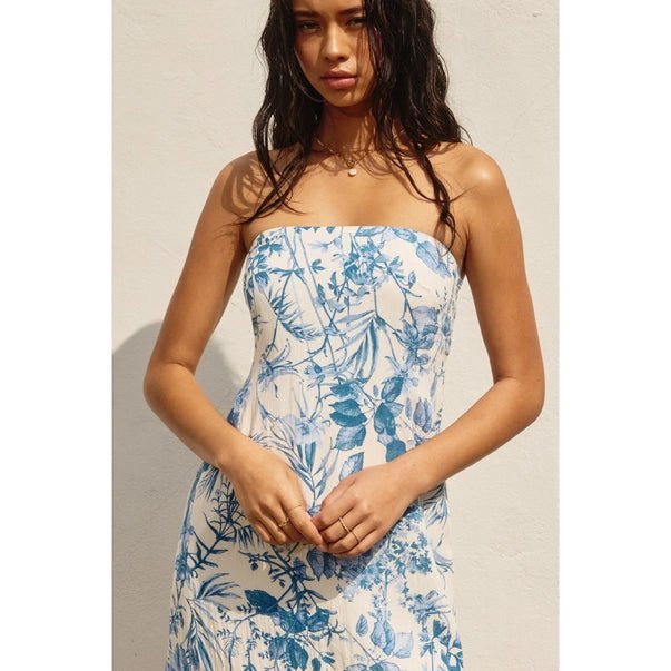 Garden Getaway Strapless Dress - Golden Hour BoutiqueMini Dresses