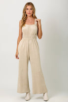 Golden Hour Suede Jumpsuit - Golden Hour BoutiqueJumpsuits