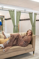 Good Energy Leopard Chiffon Jumpsuit - Golden Hour BoutiqueJumpsuits