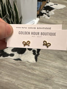 Graceful Bow Stud Earrings - Golden Hour BoutiqueEarrings