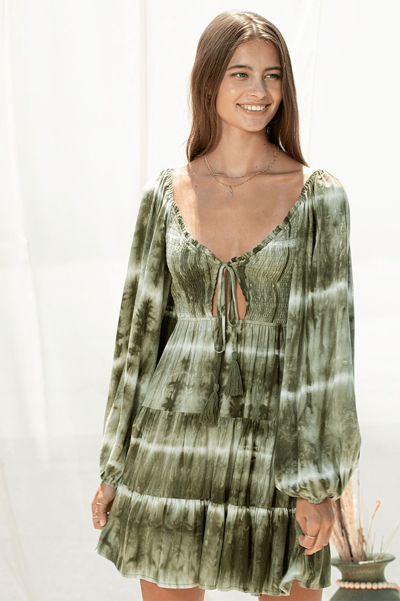 Green Horizons Mini Dress - Golden Hour BoutiqueMini Dresses