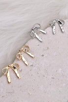 Hammered Bow Stud Earrings - Golden Hour BoutiqueEarrings