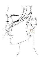 Hammered Bow Stud Earrings - Golden Hour BoutiqueEarrings