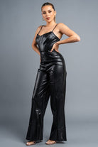 Hello Smokeshow Leather Jumpsuit - Golden Hour BoutiqueJumpsuits