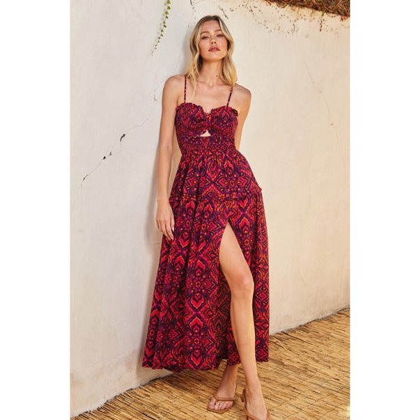 Hibiscus Haven Maxi Dress - Golden Hour Boutiquemaxi dresses