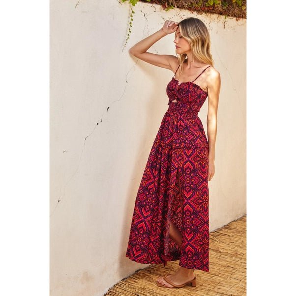 Hibiscus Haven Maxi Dress - Golden Hour Boutiquemaxi dresses