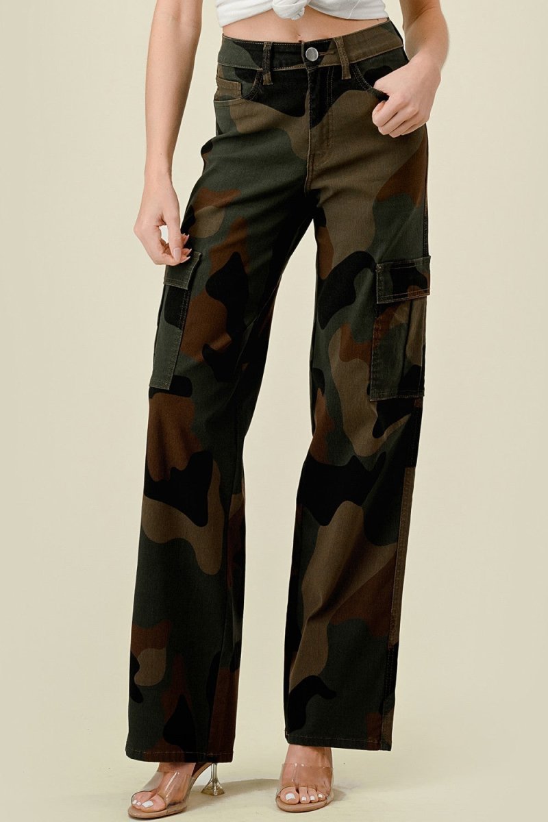 Hometown Camo Cargo Jeans - Golden Hour BoutiqueJeans