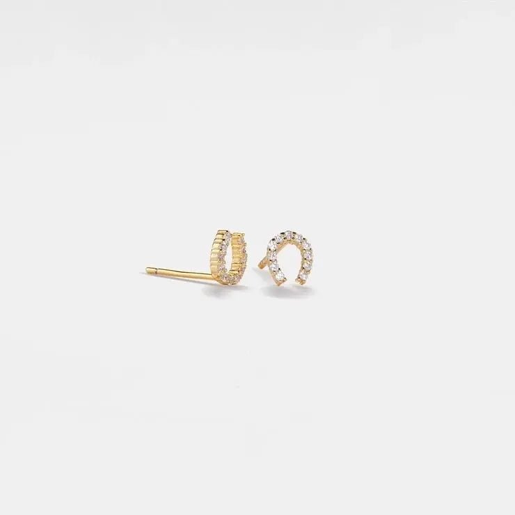 Horseshoe Stud Earrings - Golden Hour BoutiqueEarrings