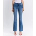 Intelligent High Rise Raw Hem Bootcut Jeans - Golden Hour BoutiqueJeans