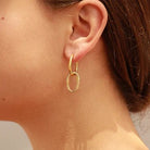 Linked Luxe Oval Earrings - Golden Hour BoutiqueEarrings