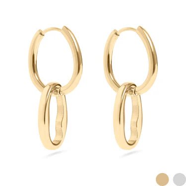 Linked Luxe Oval Earrings - Golden Hour BoutiqueEarrings