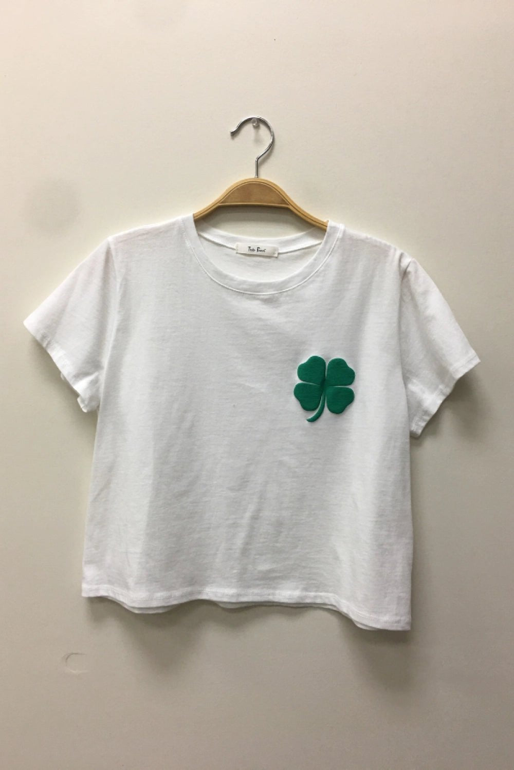 Lucky Me Clover Crop T-Shirt - Golden Hour BoutiqueGraphic Tees