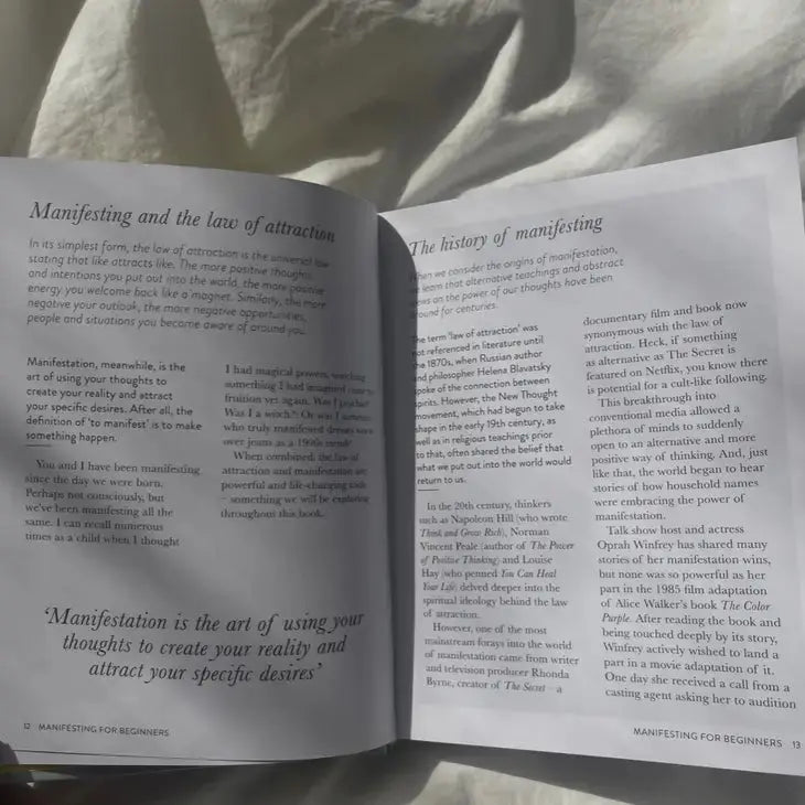 Manifesting For Beginners Book Guide - Golden Hour BoutiqueBooks