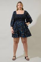 Midnight Garden Smocked Mini Dress - Golden Hour BoutiqueMini Dresses