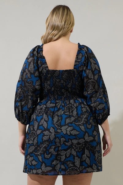 Midnight Garden Smocked Mini Dress - Golden Hour BoutiqueMini Dresses