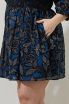 Midnight Garden Smocked Mini Dress - Golden Hour BoutiqueMini Dresses