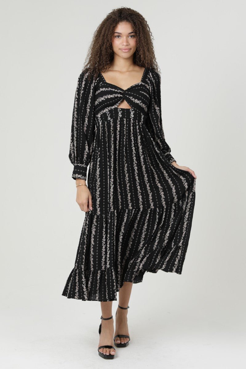 Midnight Petals Maxi Dress - Golden Hour BoutiqueMidi Dresses