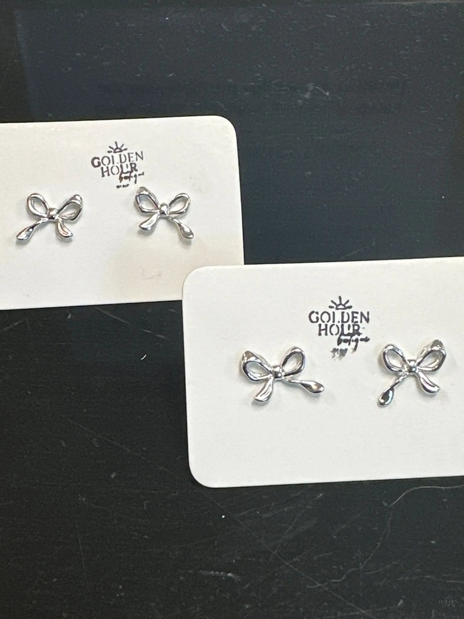 Minimalist Bow Stud Earrings - Golden Hour BoutiqueEarrings