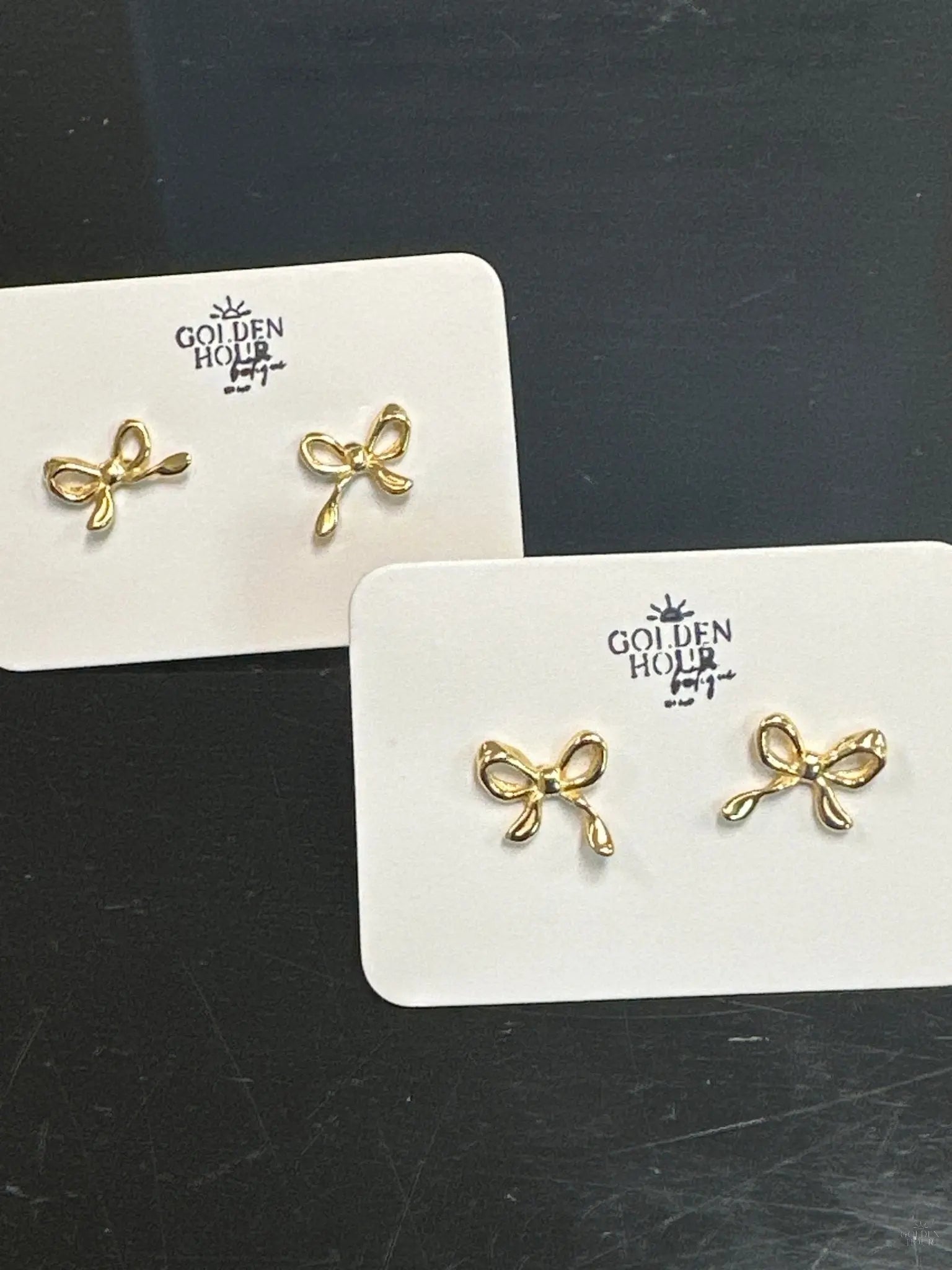 Minimalist Bow Stud Earrings - Golden Hour BoutiqueEarrings
