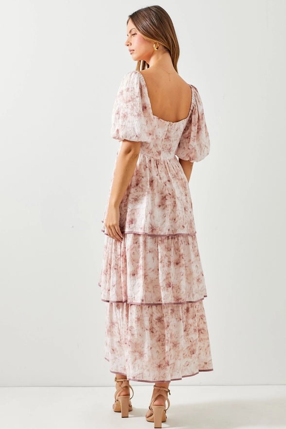 Miss Elegance Floral Tiered Maxi Dress - Golden Hour Boutiquemaxi dresses