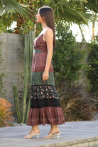 Mixed Feelings Patchwork Maxi Dress - Golden Hour Boutiquemaxi dresses