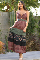 Mixed Feelings Patchwork Maxi Dress - Golden Hour Boutiquemaxi dresses