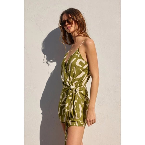 Modern Possibilities Wrap Romper - Golden Hour BoutiqueRompers