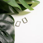 Modern Rectangle Huggie Earrings - Golden Hour BoutiqueEarrings